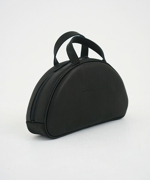 macromauro マクロマウロ.NO LETTER BAG SEMICIRCLE [BLACK]_