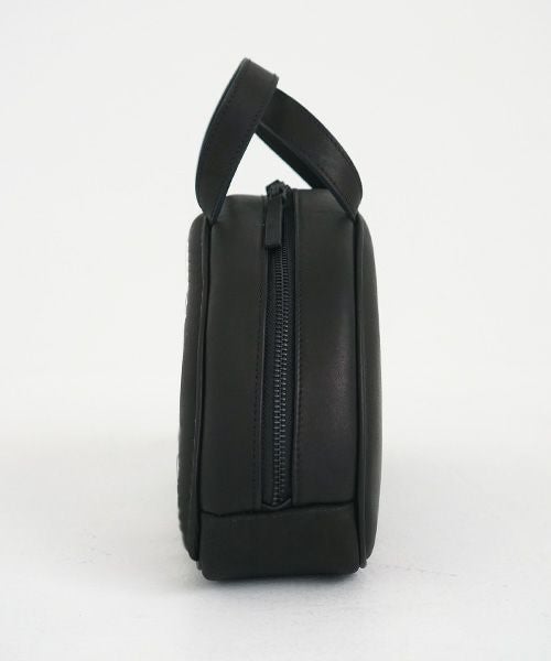 macromauro マクロマウロ.NO LETTER BAG SEMICIRCLE [BLACK]_