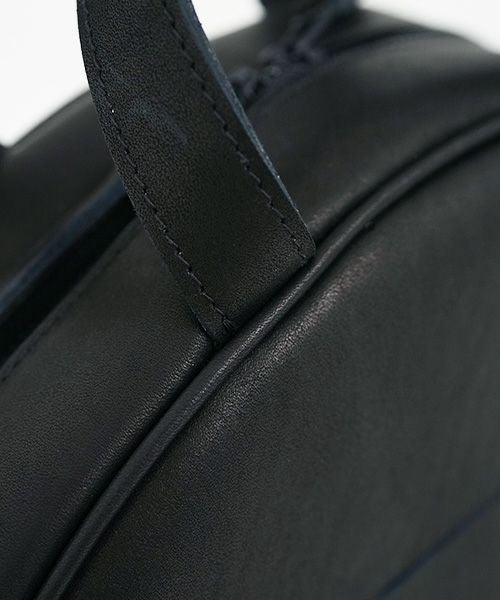 macromauro マクロマウロ.NO LETTER BAG SEMICIRCLE [BLACK]_