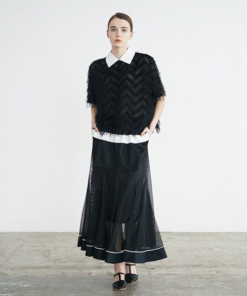 SWANLAKE スワンレイク メッシュチューリップスカート [SK-1251/BALCK]