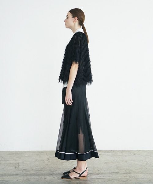 SWANLAKE スワンレイク .メッシュチューリップスカート [SK-1251/BALCK]