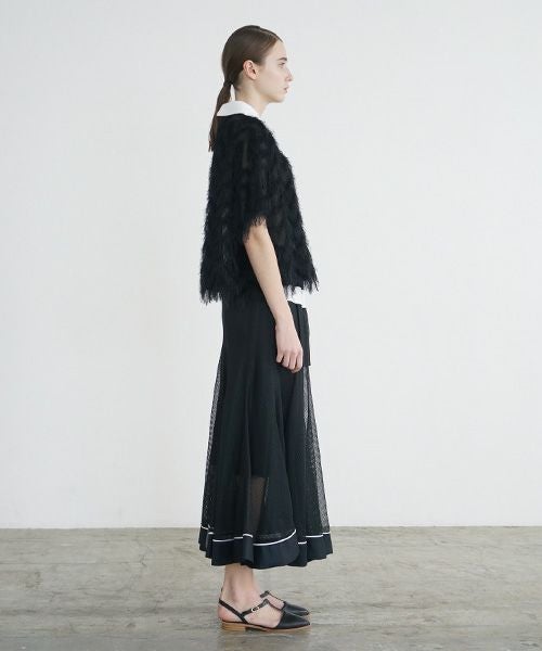 SWANLAKE スワンレイク .メッシュチューリップスカート [SK-1251/BALCK]