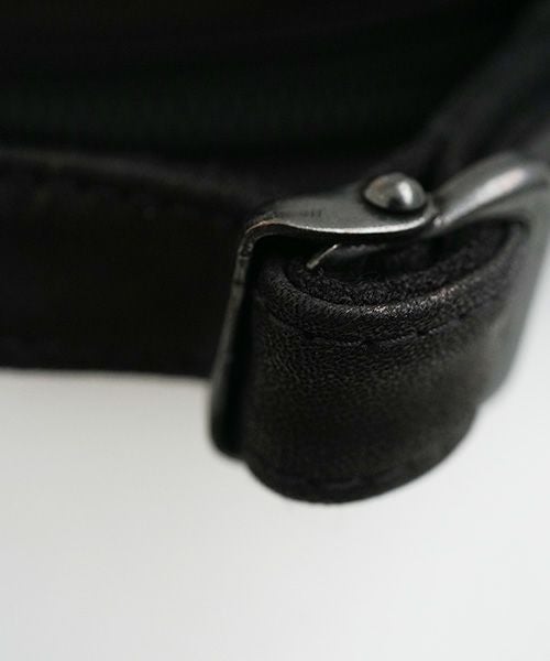 macromauro マクロマウロ.NO LETTER BAG CIRCLE M [BLACK]_