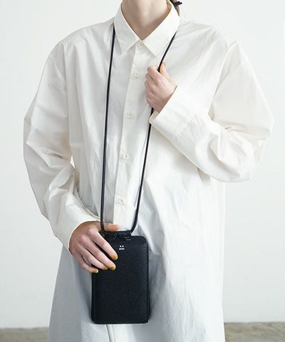 macromauro マクロマウロ.HORSE SHOULDER WALLET [BLACK]_