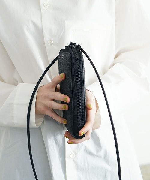 macromauro マクロマウロ.HORSE SHOULDER WALLET [BLACK]_
