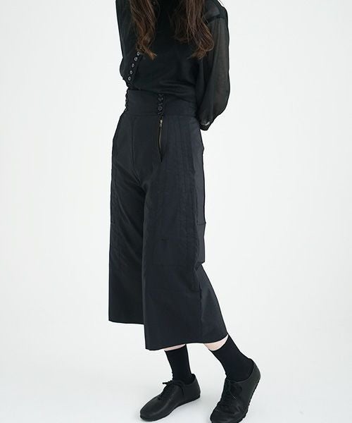 未使用タグ付き＊ヤブヤム YAB-YUM メルトン 黒 バックプリーツコート YAB-YUM ヤブヤム GEOMETRIC CLT [211603/BLK×BLK]