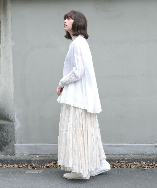 suzuki takayuki.スズキタカユキ.flared blouse [A221-07/nude-i]