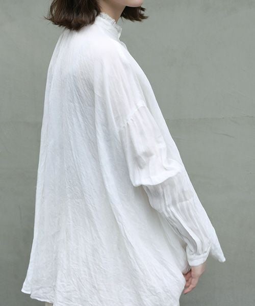 suzuki takayuki.スズキタカユキ.flared blouse [A221-07/nude-i]