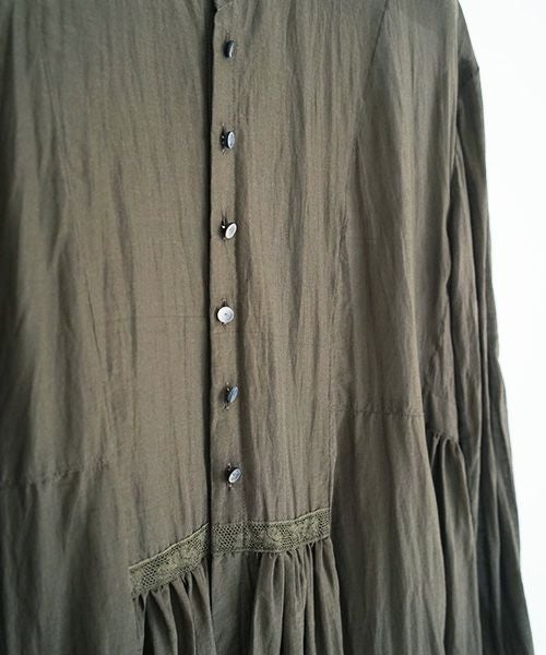 suzuki takayuki.スズキタカユキ.gathered dress [A221-16/khaki]