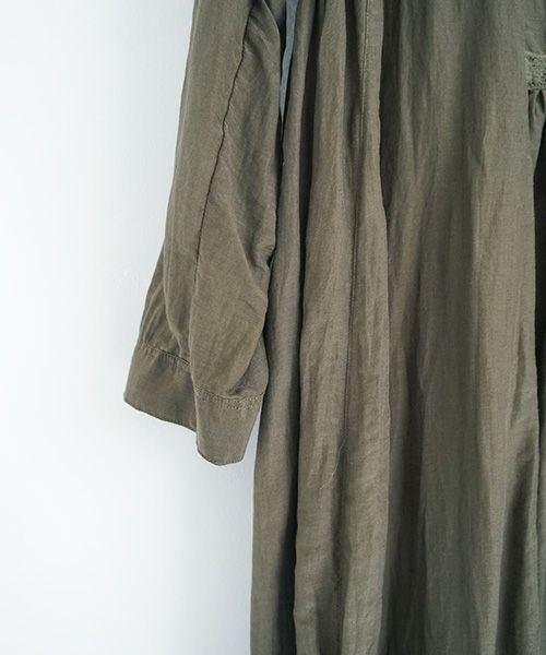 suzuki takayuki.スズキタカユキ.gathered dress [A221-16/khaki]