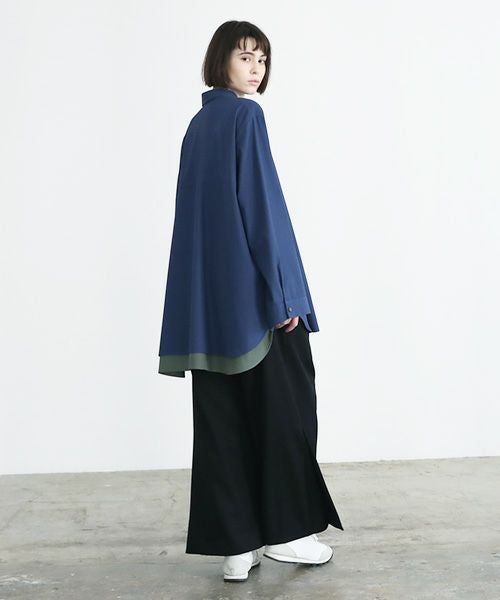 VUy.ヴウワイ.two slit shirt vuy-a23-s01[BLUE]_