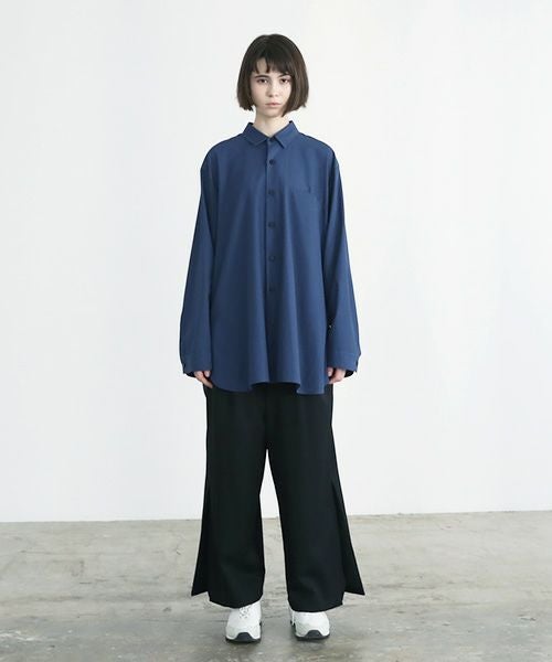 VUy.ヴウワイ.two slit shirt vuy-a23-s01[BLUE]_
