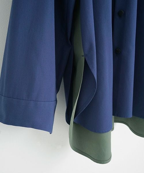 VUy.ヴウワイ.two slit shirt vuy-a23-s01[BLUE]_