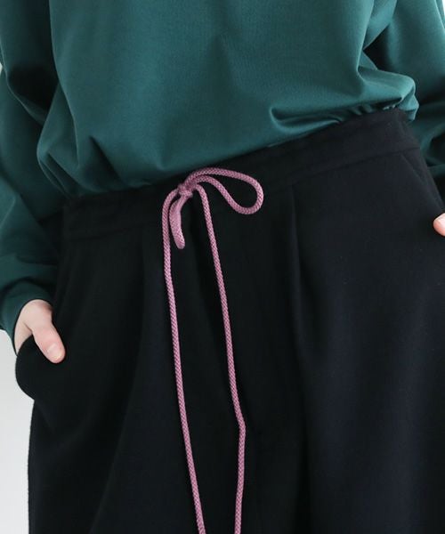 VUy.ヴウワイ.wide silhouette pants vuy-a12-p01[BLACK]_