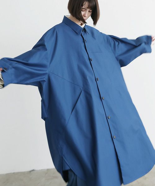 VUy.ヴウワイ.long coat vuy-a12-c02[BLUE]