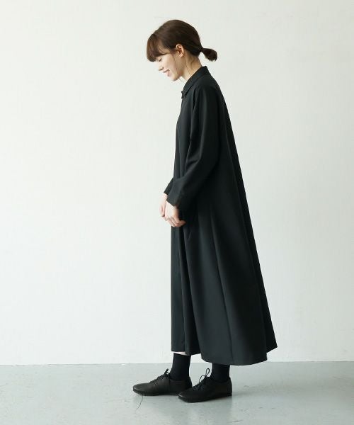 Mochi.モチ.a-line coat dress [ma21-op-01/black]