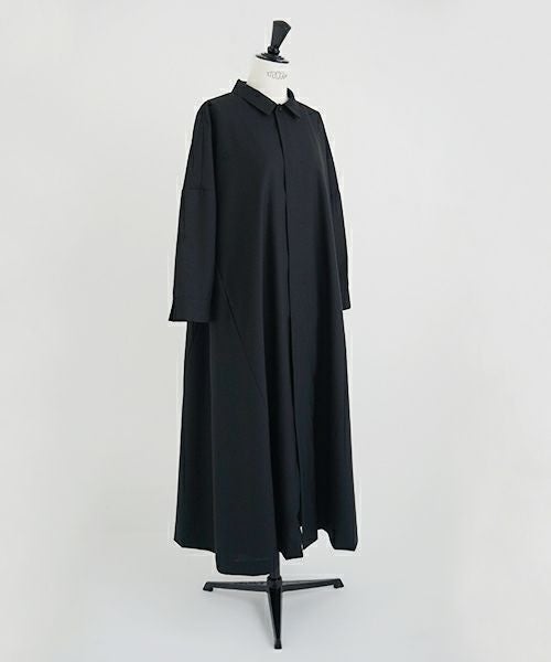 Mochi.モチ.a-line coat dress [ma21-op-01/black]