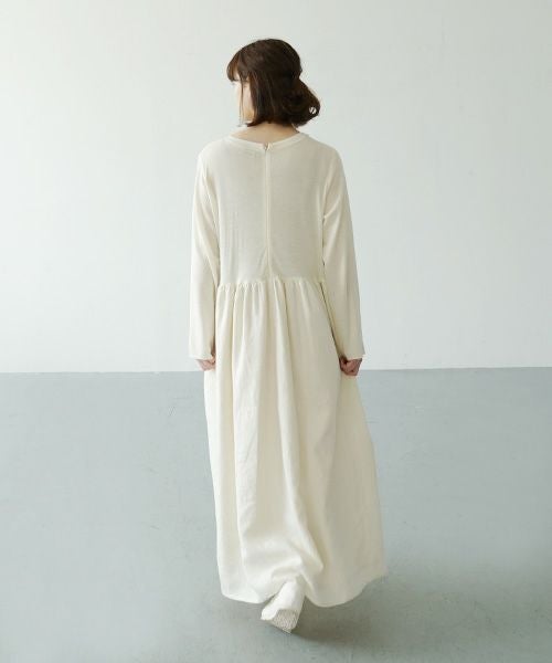 Mochi.モチ.panel dress [ma21-op-03/off white]