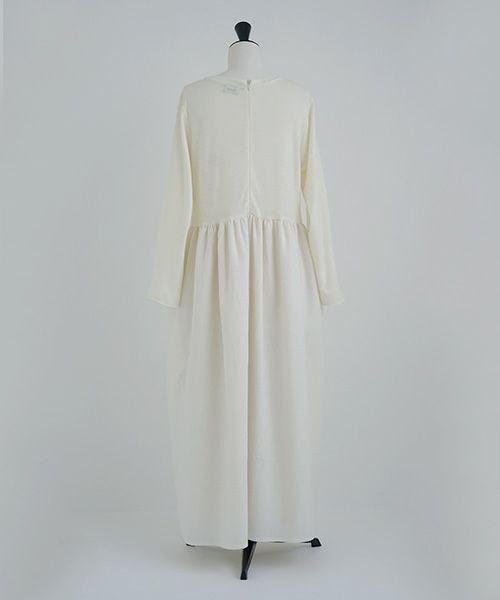 Mochi.モチ.panel dress [ma21-op-03/off white]