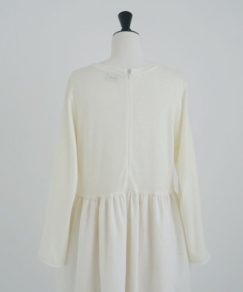 Mochi.モチ.panel dress [ma21-op-03/off white]