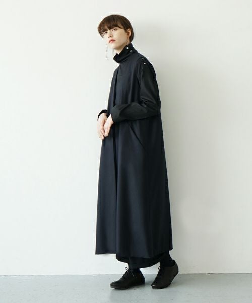 Mochi.モチ.vest dress [ma21-op-04/black]