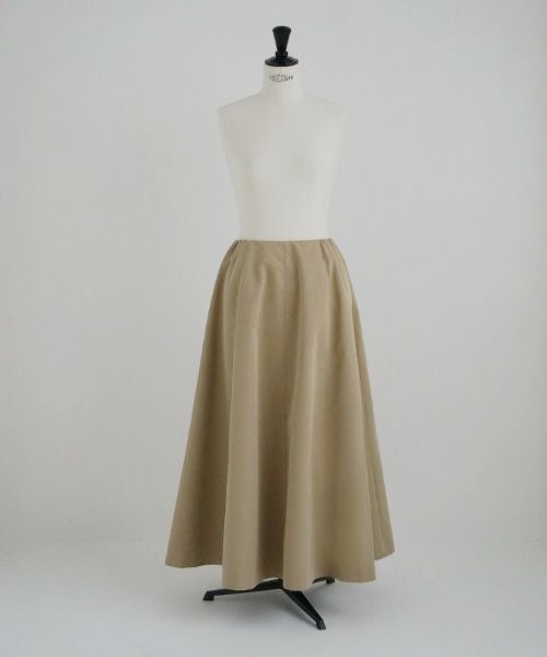 Mochi.モチ.panel suspender skirt [ma21-sk-01/khaki beige]