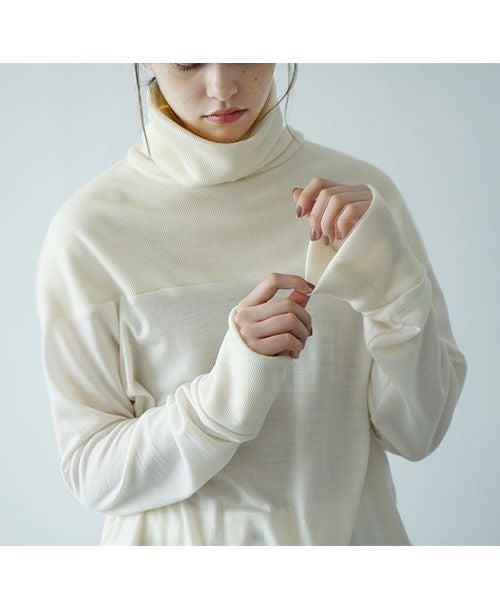 Mochi.モチ.turtleneck knit [ma21-kn-01/off white]