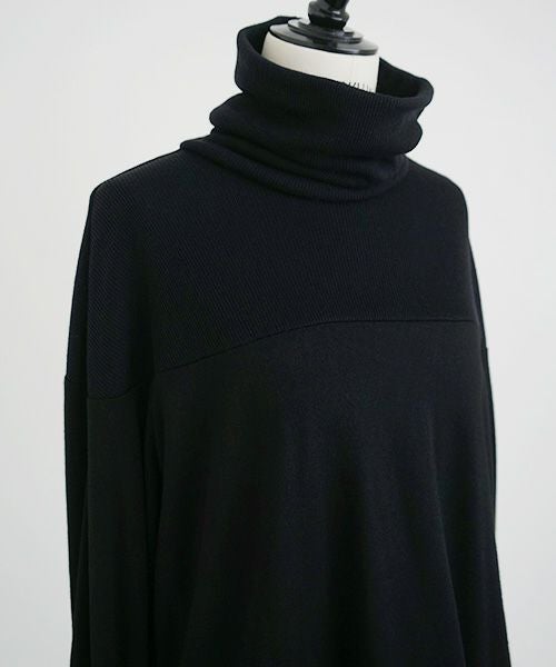 Mochi.モチ.turtleneck knit [ma21-kn-01/black]