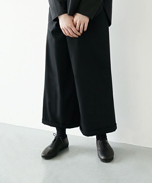 Mochi.モチ.asymmetry wide pants [ma21-pt-01/black]