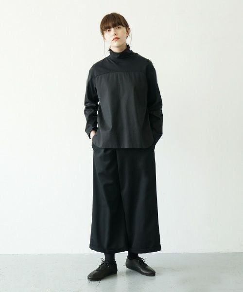 Mochi.モチ.asymmetry wide pants [ma21-pt-01/black]