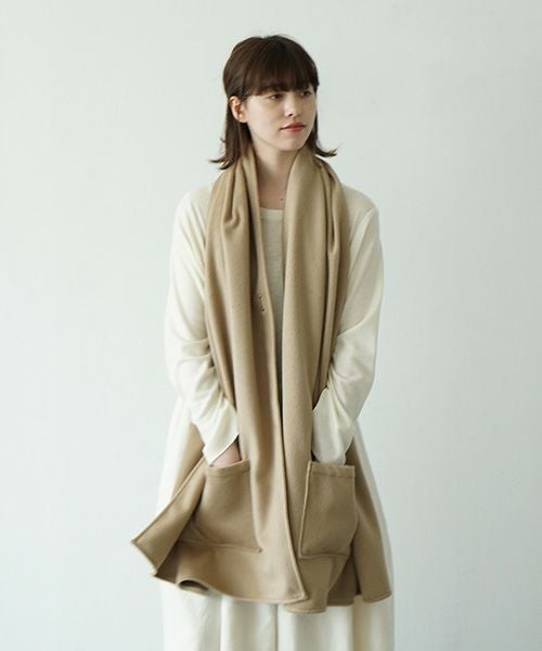 Mochi.モチ.pocket stole [ma21-st-01/tan]