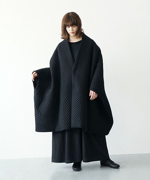 Mochi.モチ.cape coat [ma21-co-01/black]