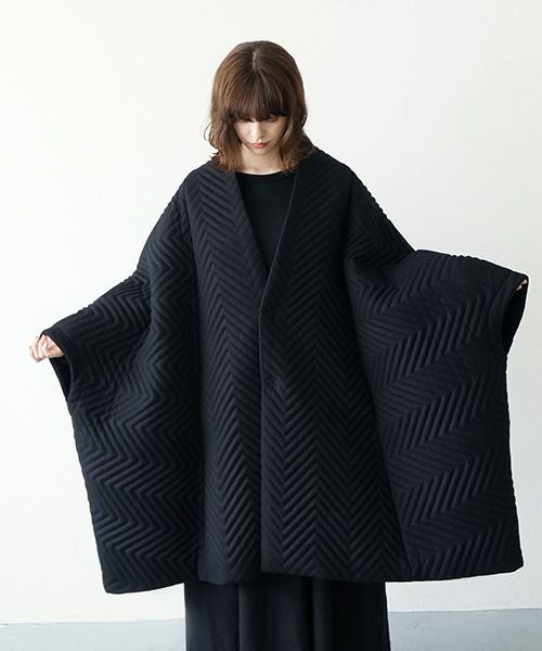 Mochi.モチ.cape coat [ma21-co-01/black]