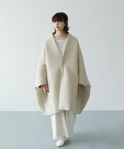 Mochi.モチ.cape coat [ma21-co-01/off white]
