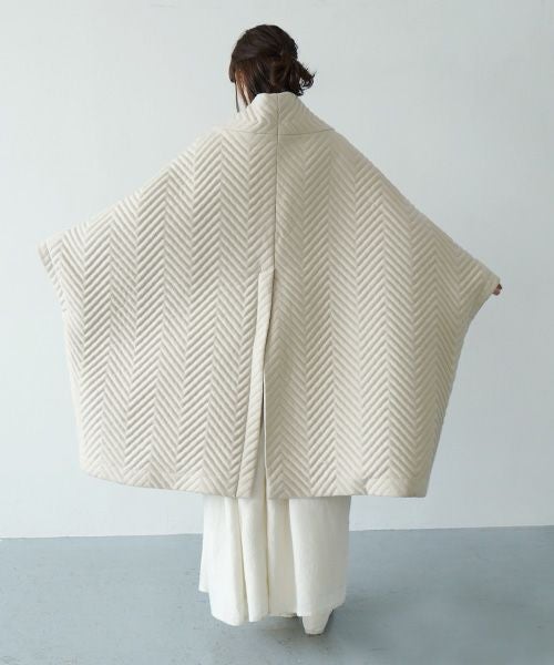 Mochi.モチ.cape coat [ma21-co-01/off white]
