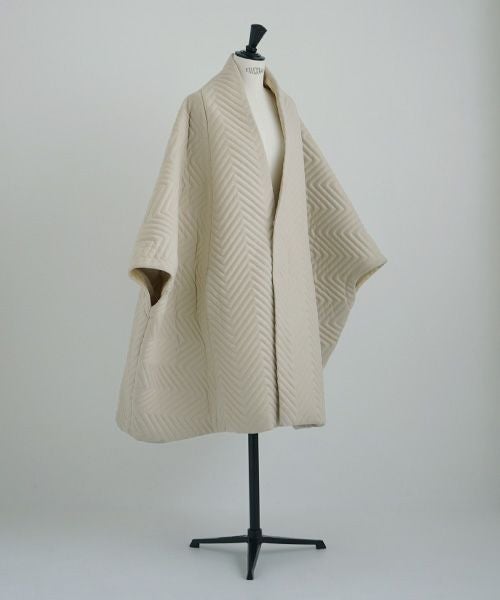 Mochi.モチ.cape coat [ma21-co-01/off white]