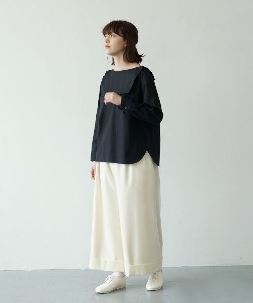 Mochi.モチ.sailor shirt [ma21-sh-01/black]