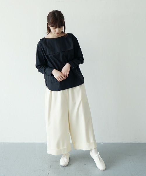 Mochi.モチ.sailor shirt [ma21-sh-01/black]