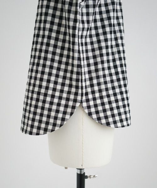 Mochi.モチ.sailor shirt [ma21-sh-01/gingham check]