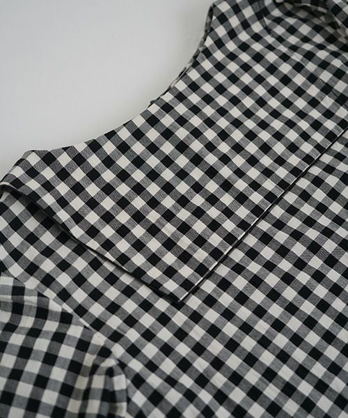 Mochi.モチ.sailor shirt [ma21-sh-01/gingham check]