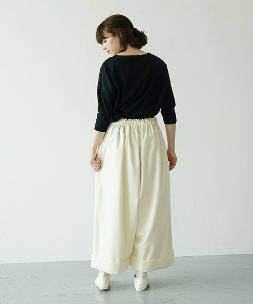 Mochi.モチ.cropped wide pants [ma21-pt-02/off white]