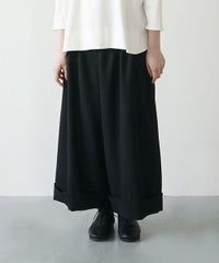 Mochi.モチ.cropped wide pants [ma21-pt-02/black]