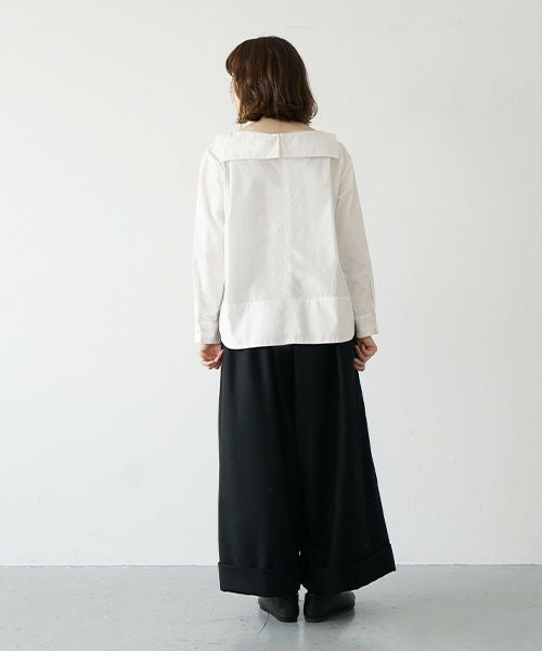 Mochi.モチ.cropped wide pants [ma21-pt-02/black]