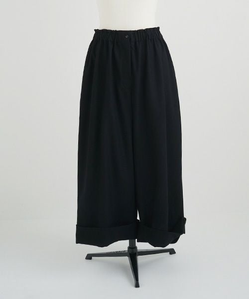 Mochi.モチ.cropped wide pants [ma21-pt-02/black]