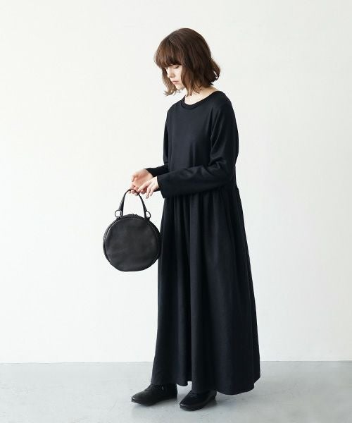 Mochi モチ｜鹿革（ディアレザー）サークルバッグ circle bag black