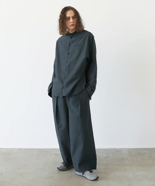 VU.ヴウ.dyed stand collar shirt vu-a12-s02[GRAPHITE]