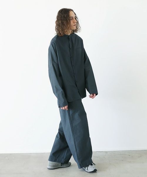 VU.ヴウ.dyed stand collar shirt vu-a12-s02[GRAPHITE]