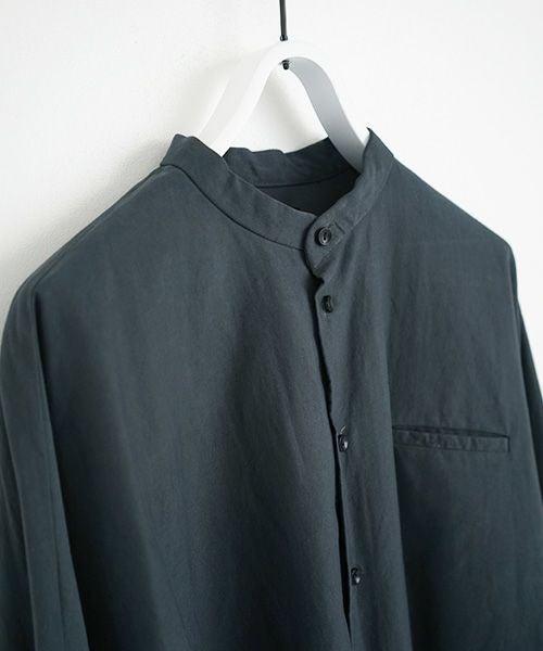 VU.ヴウ.dyed stand collar shirt vu-a12-s02[GRAPHITE]