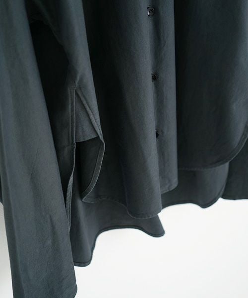 VU.ヴウ.dyed stand collar shirt vu-a12-s02[GRAPHITE]