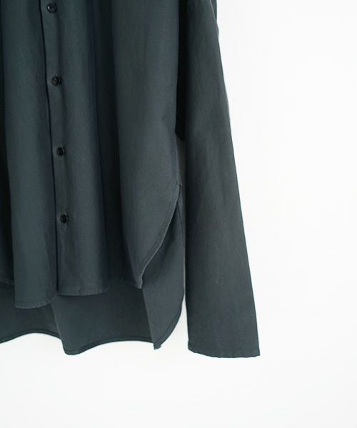 VU.ヴウ.dyed stand collar shirt vu-a12-s02[GRAPHITE]